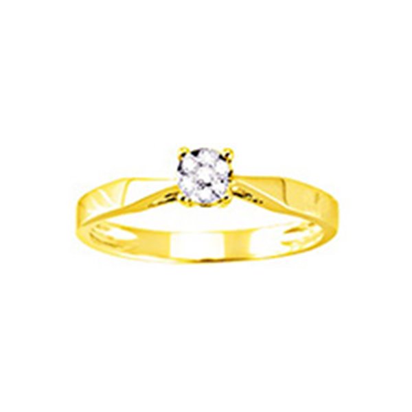 Bague diamant 0.04ct Or Jaune 375