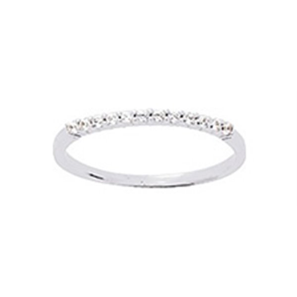 Bague oxyde(s) de zirconium Or Blanc 375