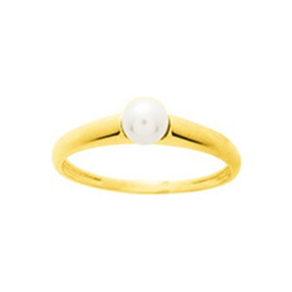 Bague perle de culture d'eau douce Or Jaune 375