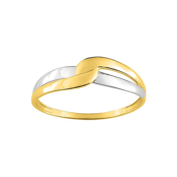 Bague Or Jaune 375 rhodiée