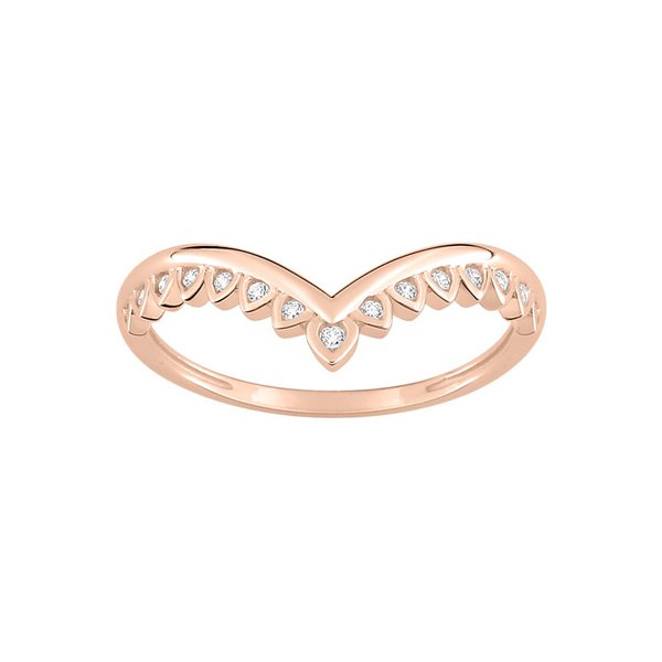 Bague oxyde(s) de zirconium Or Rose 375