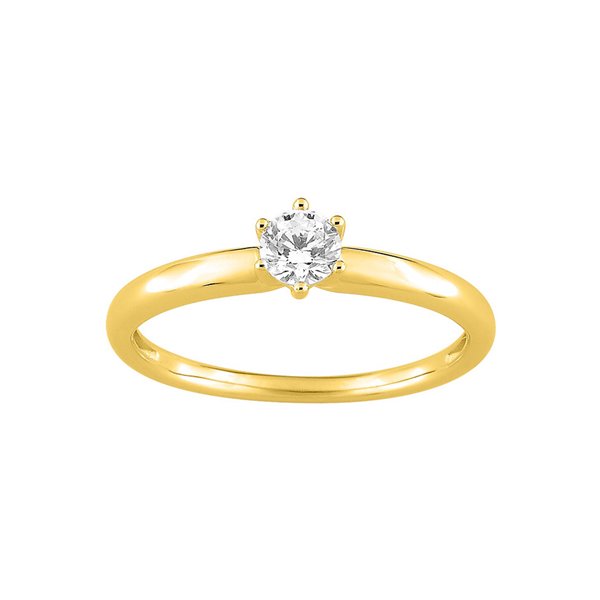 Bague oxyde(s) de zirconium Or Jaune 375