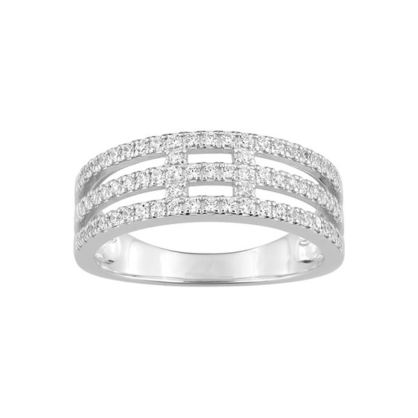 Bague diamant 0.40ct Or Blanc 375