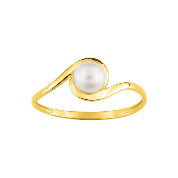 Bague perle de culture d'eau douce Or Jaune 375