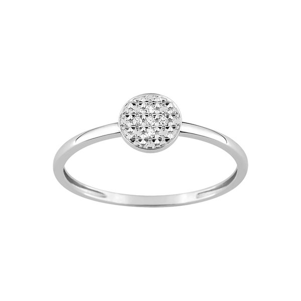 Bague diamant 0.02ct Or Blanc 375