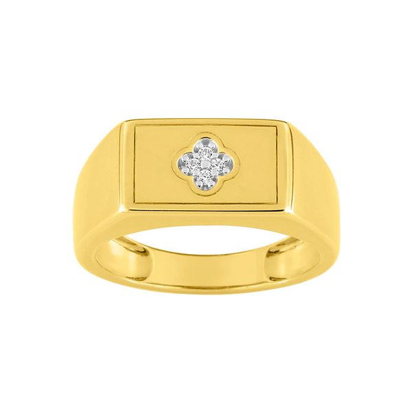 Bague oxyde(s) de zirconium Or Jaune 375 rhodiée