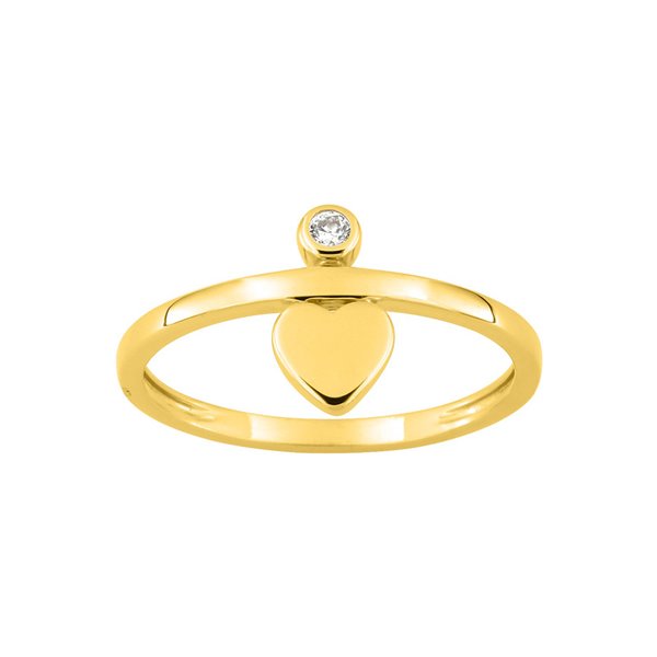 Bague oxyde(s) de zirconium Or Jaune 375