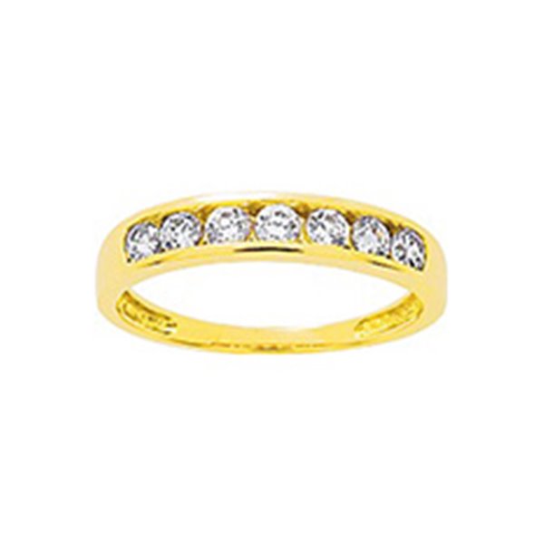 Bague oxyde(s) de zirconium Or Jaune 375