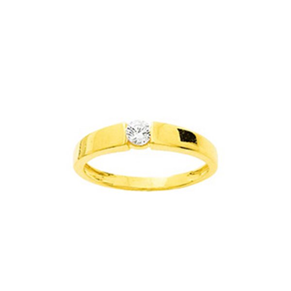 Bague oxyde(s) de zirconium Or Jaune 375