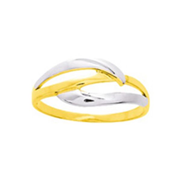 Bague Or Jaune 375 rhodiée