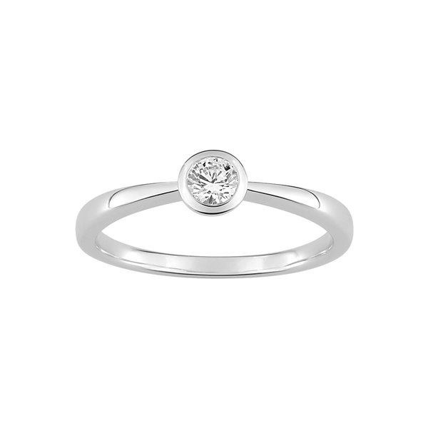 Bague diamant 0.20ct Or Blanc 375