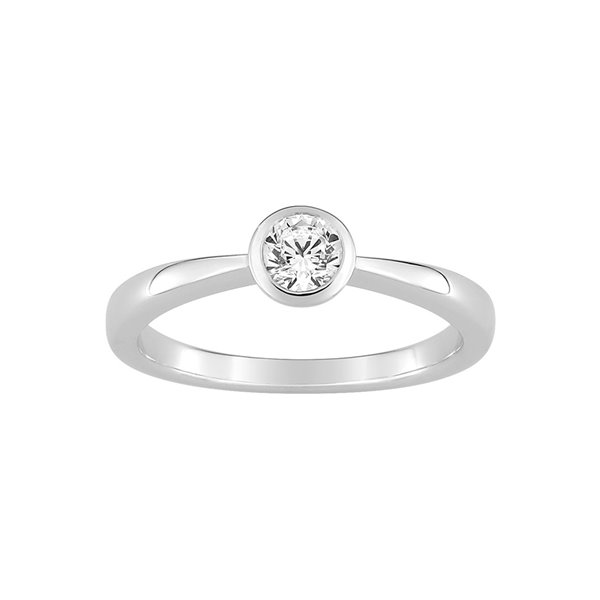 Bague diamant 0.30ct Or Blanc 375