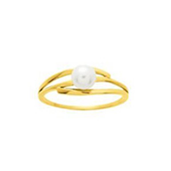 Bague perle de culture d'eau douce Or Jaune 375