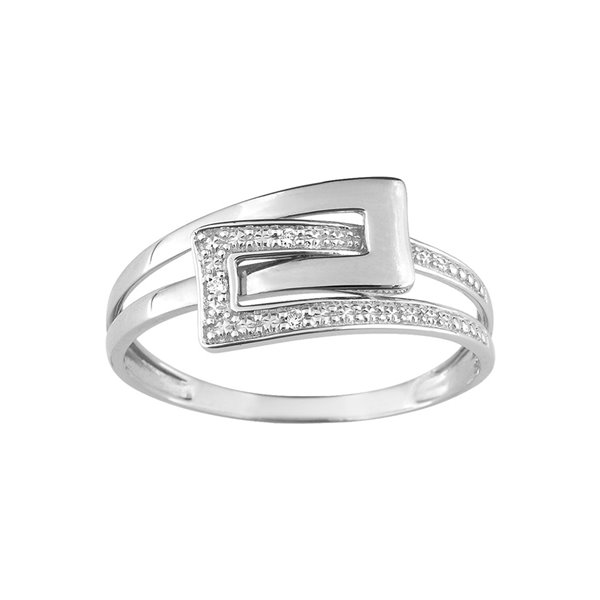 Bague diamant 0.02ct Or Blanc 375