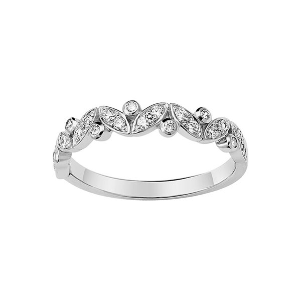 Alliance moderne 23 diamant 0.23ct Or Blanc 375