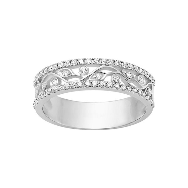 Alliance moderne 62 diamant 0.28ct Or Blanc 375