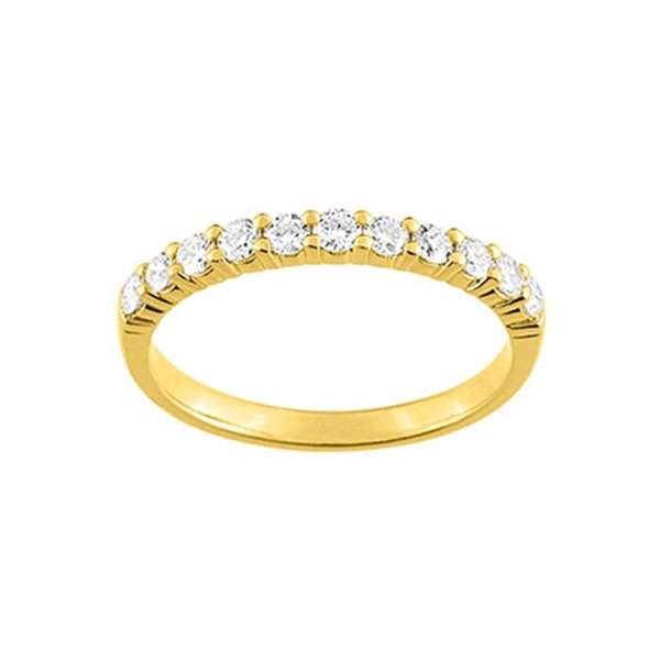 Alliance classique 11 diamants 0.40ct Or Jaune 375