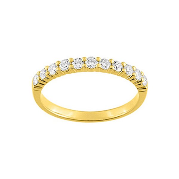 Alliance classique 11 diamants 0.40ct Or Jaune 750