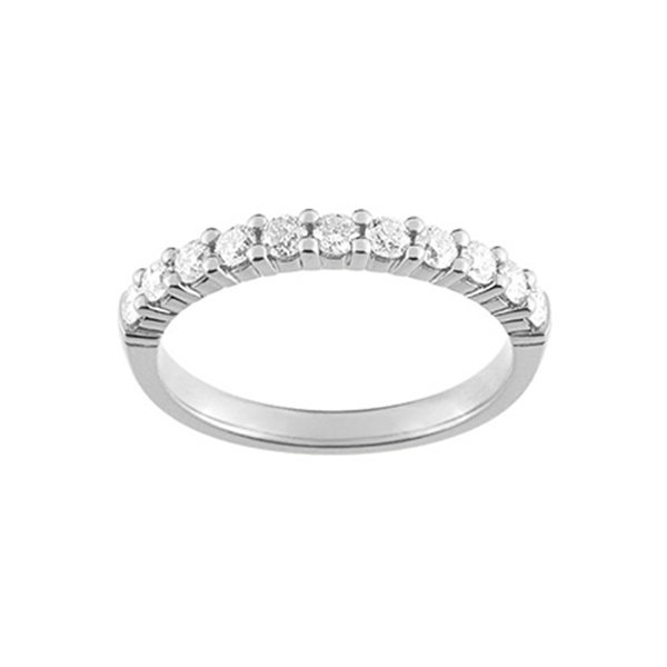 Alliance demi diamant 0.50ct Or Blanc 750