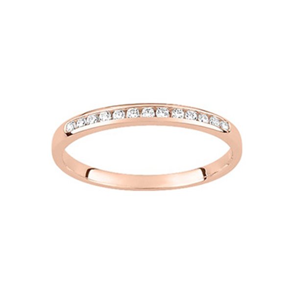 Alliance Demi-Rêve diamants 0.10ct en Or Rose 750