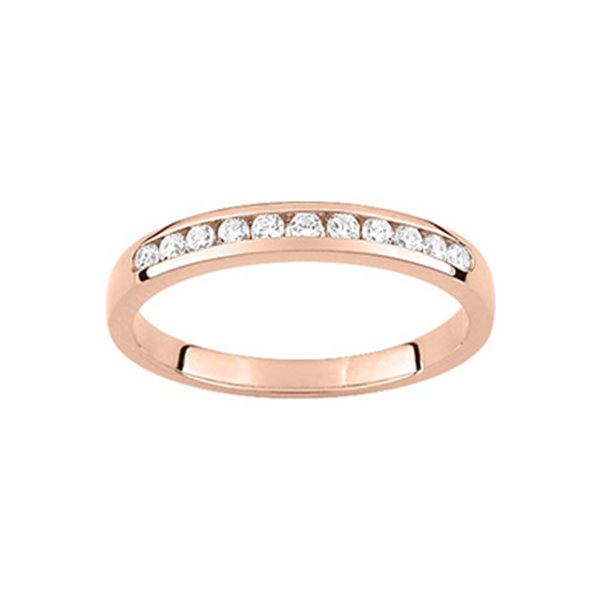 Alliance Demi-Rêve diamants 0.20ct en Or Rose 750