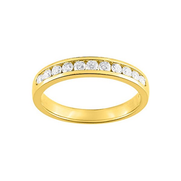 Alliance demi diamant 0.40ct Or Jaune 750