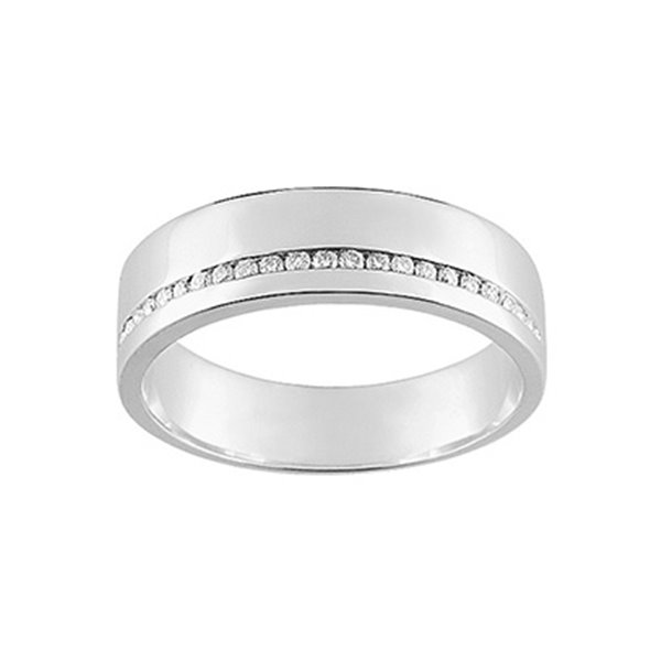 Alliance moderne 25 diamant 0.14ct Or Blanc 750