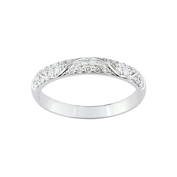 Alliance moderne 37 diamant 0.25ct Or Blanc 750