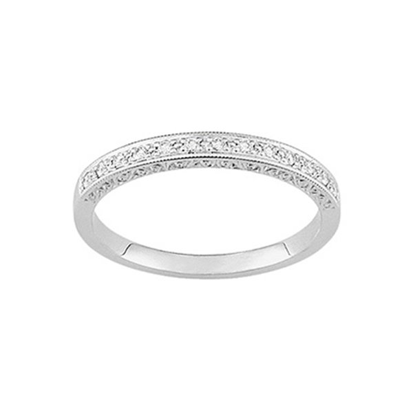 Alliance antique diamant 0.078ct Or Blanc 750