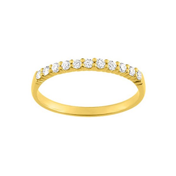 Alliance classique 11 diamants 0.20ct Or Jaune 750