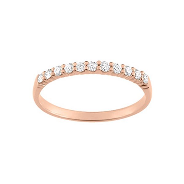 Alliance Demi-Rêve diamants 0.20ct en Or Rose 750