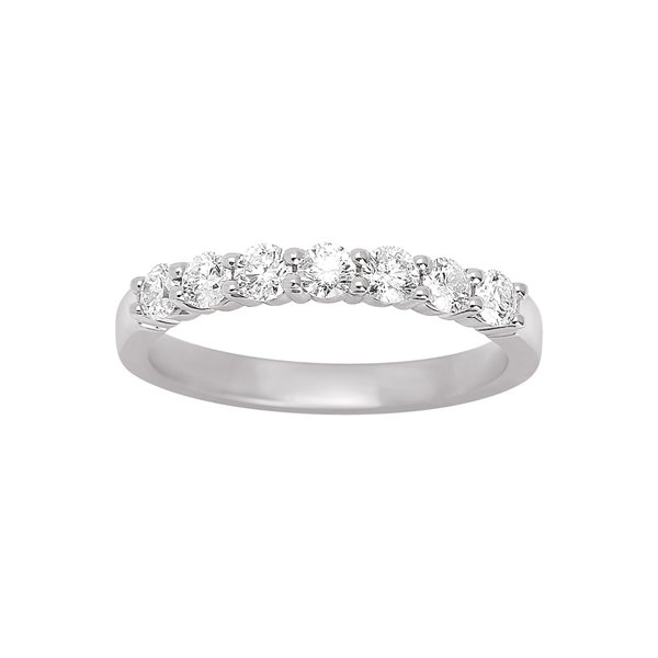 Alliance demi diamant 0.56ct Or Blanc 750