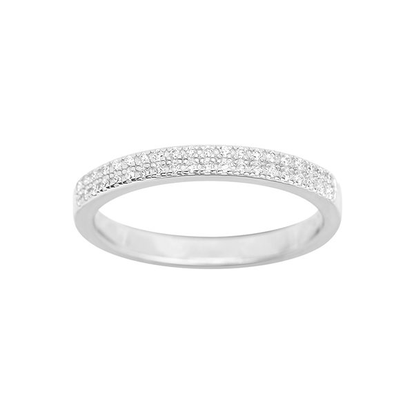 Alliance 2 Demi-Rêve diamants 0.12ct en Or Blanc 750