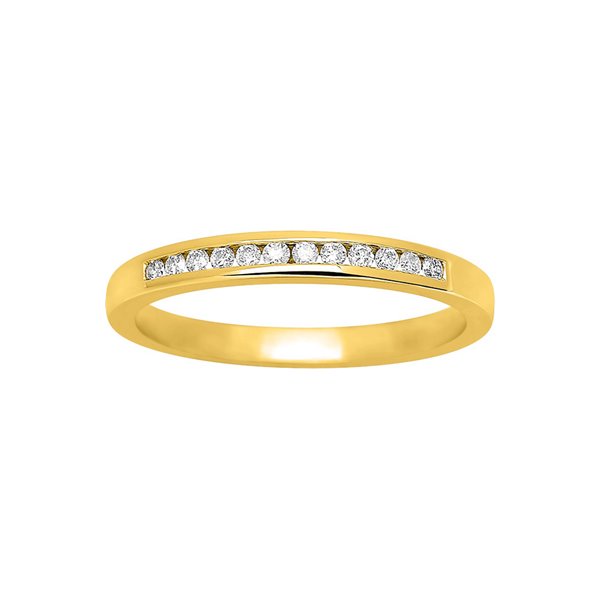 Alliance Demi-Rêve diamants 0.12ct en Or Jaune 750