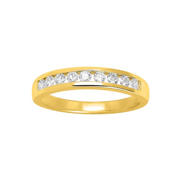 Alliance demi diamant 0.35ct Or Jaune 750