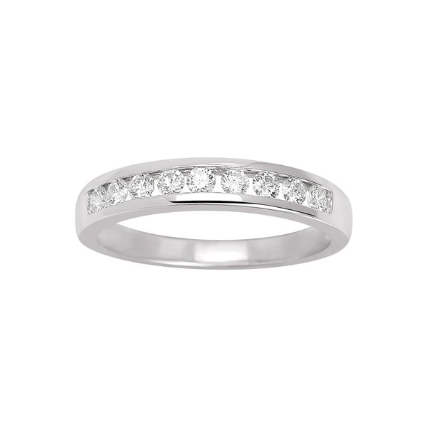 Alliance demi diamant 0.35ct Or Blanc 750