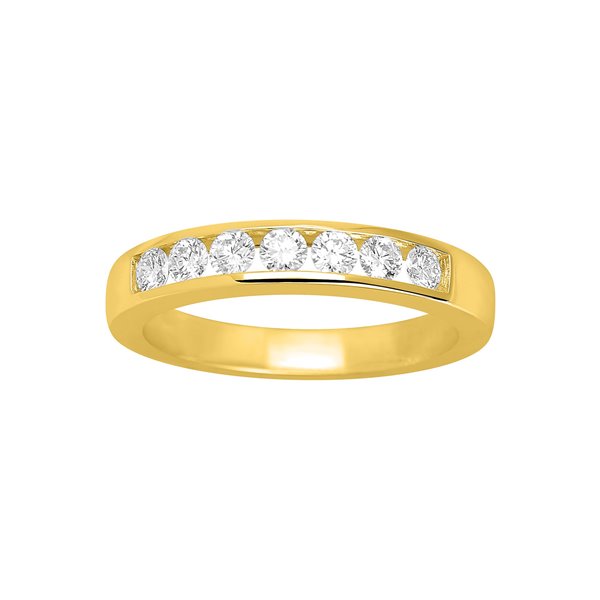 Alliance demi diamant 0.43ct Or Jaune 750