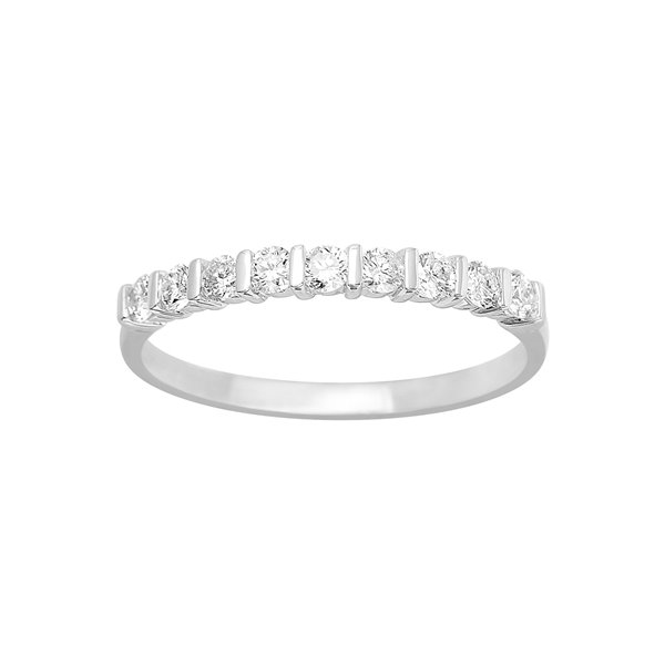 Alliance demi diamant 0.36ct Or Blanc 750