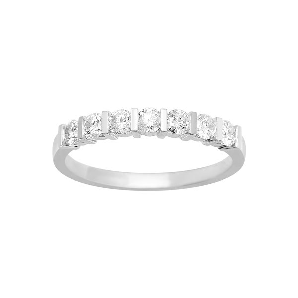 Alliance demi diamant 0.43ct Or Blanc 750