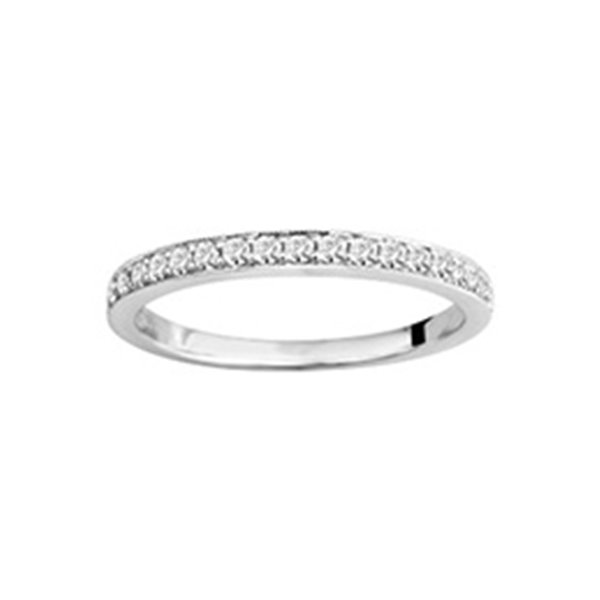 Alliance demi diamant 0.27ct Or Blanc 750