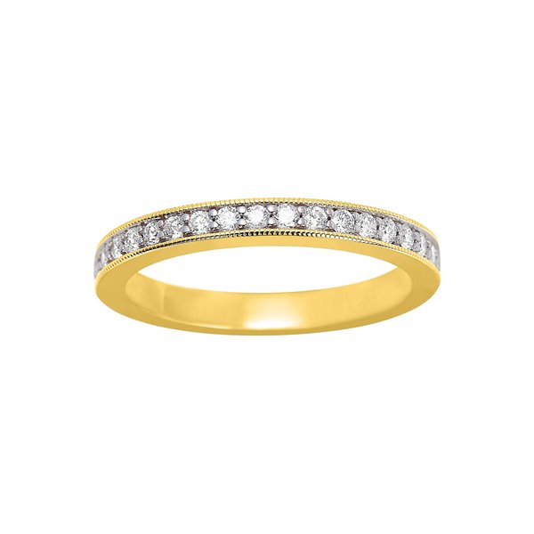 Alliance demi diamant 0.27ct Or Jaune 750