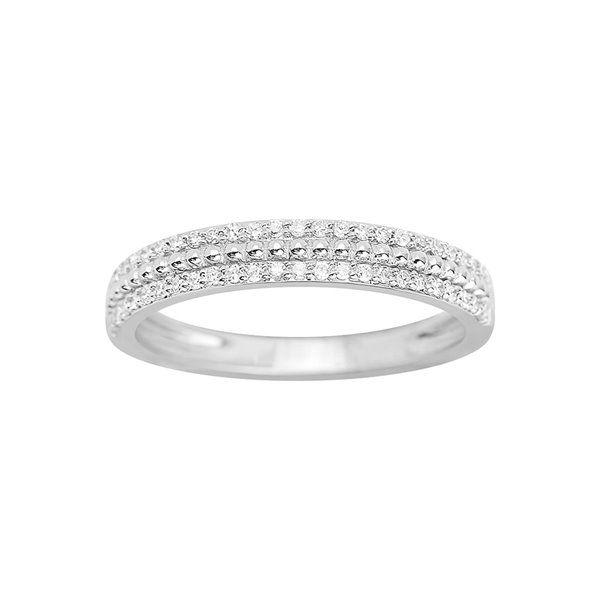 Alliance diamant 0.19ct Or Blanc 750