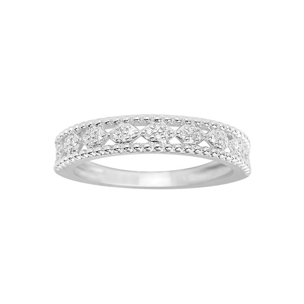 Alliance diamant 0.11ct Or Blanc 750