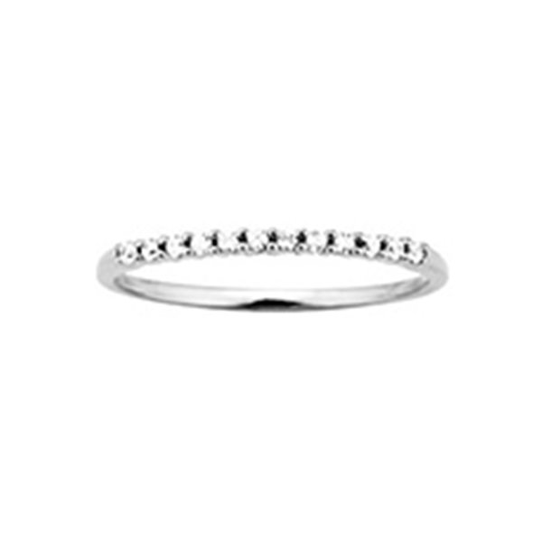 Alliance demi diamant 0.12ct Or Blanc 750