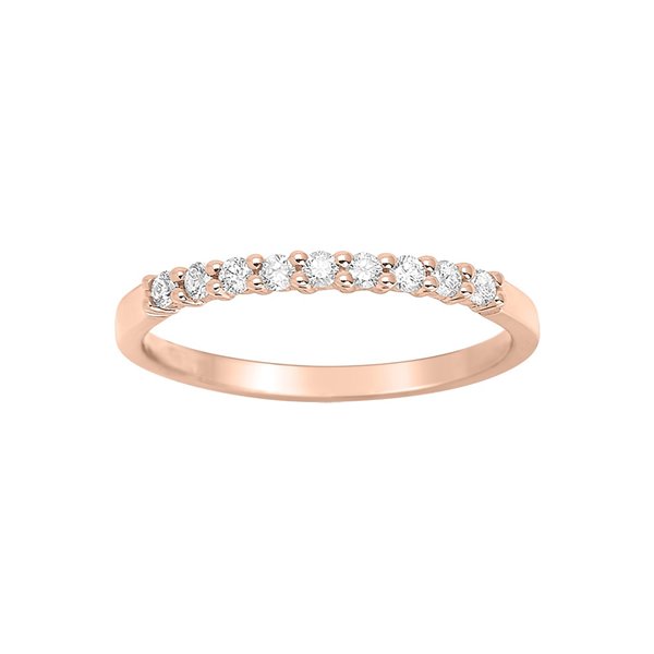 Alliance Demi-Rêve diamants 0.18ct en Or Rose 750