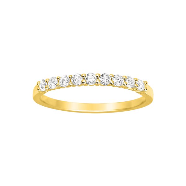 Alliance demi diamant 0.26ct Or Jaune 750