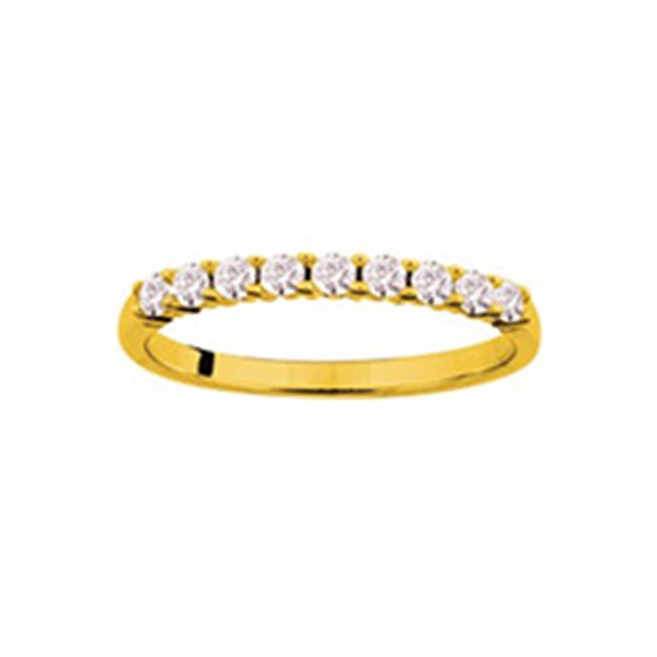 Alliance demi diamant 0.35ct Or Jaune 750