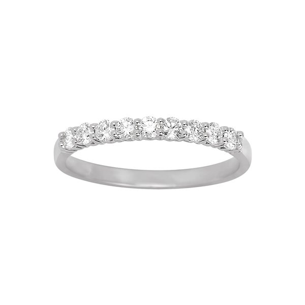 Alliance demi diamant 0.35ct Or Blanc 750