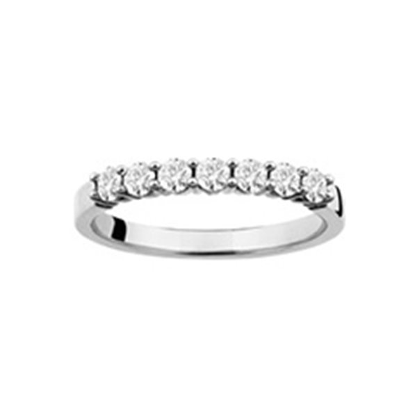 Alliance demi diamant 0.43ct Or Blanc 750