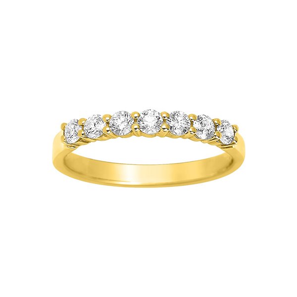 Alliance demi diamant 0.43ct Or Jaune 750